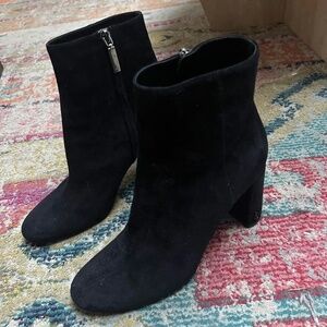 YSL Black Suede Boots